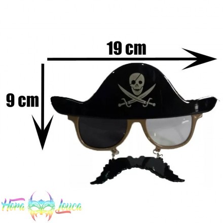 Ocúlos Pirata com Bigode