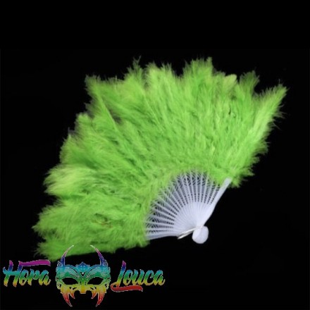 Leque Plumas Verde